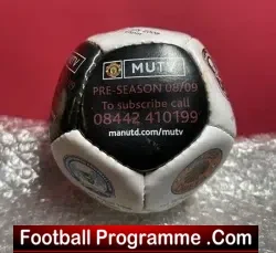 Manchester United Tournament 2008 - MUTV Minature Football Ball - football memorabilia