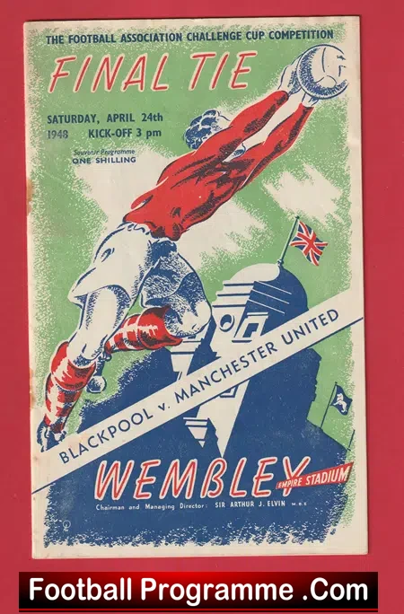 Manchester United v Blackpool 1948 – Genuine FA Cup Final PLUS