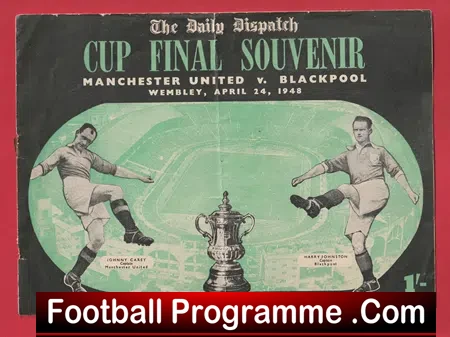 Manchester United v Blackpool 1948 – Final Genuine Souvenir