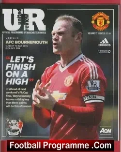 Manchester United v Bournemouth 2016 - Abandoned - Bomb + Ticket
