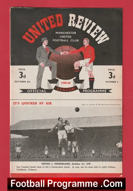 Manchester United v Charlton Athletic 1949 – Debut Tommy Bogan