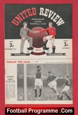 Manchester United v Middlesbrough 1949 - Man United 1940s - football programme