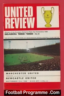 Manchester United v Newcastle United 1968 – Man Utd