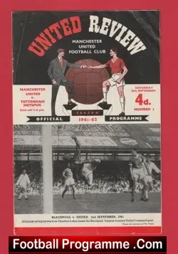 Manchester United v Tottenham 1961 – Man Utd