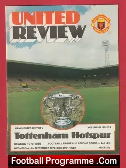 Manchester United v Tottenham 1979 – League Cup Match