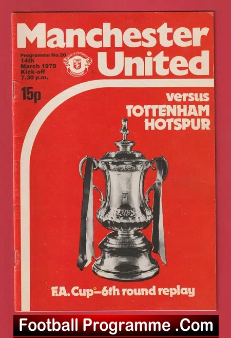 Manchester United v Tottenham 1979 – FA Cup Replay – Man United