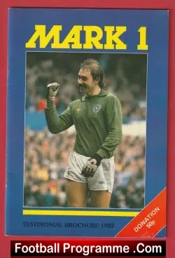 Mark Wallington Testimonial Brochure Leicester City Multi SIGNED - football programme