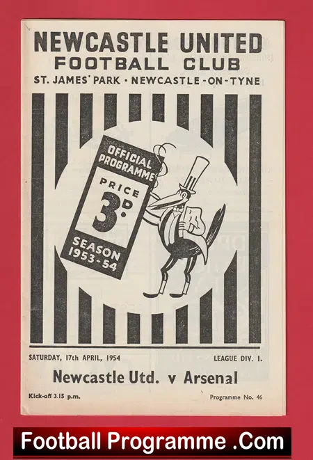Newcastle United v Arsenal 1954