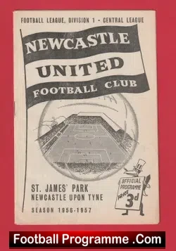 Newcastle United v Burnley 1956