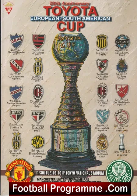 Palmeiras v Manchester United 1999 - South America Cup Brazil