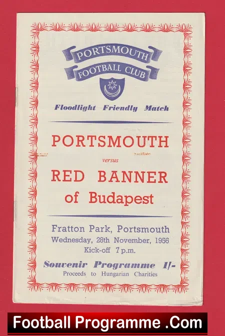 Portsmouth v Red Banner 1956 - Budapest Hungary Team