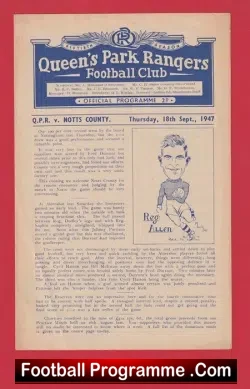 Queens Park Rangers v Notts County 1947 - QPR - football programme