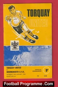 Torquay United v Bournemouth 1969