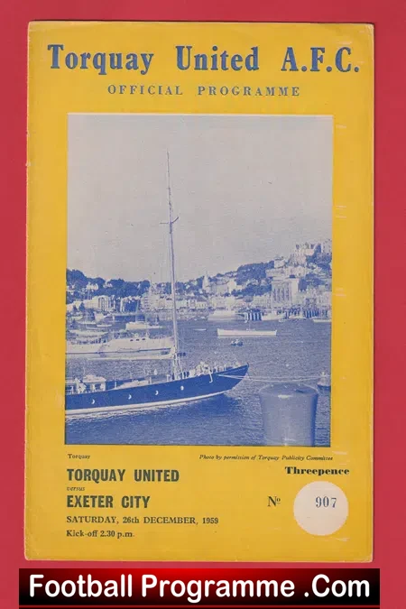 Torquay United v Exeter City 1959 – 1950’s
