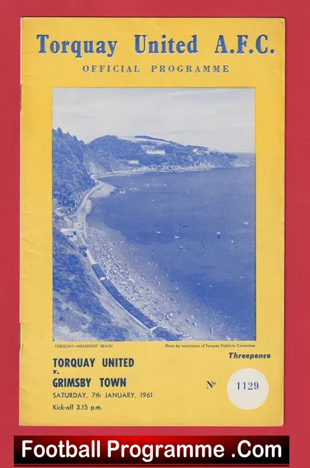 Torquay United v Grimsby Town 1961 – 1960s Programmes