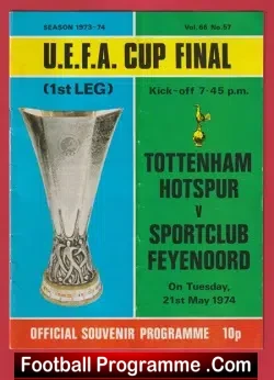 Tottenham Hotspur v Feyenoord 1974 – UEFA Cup Final