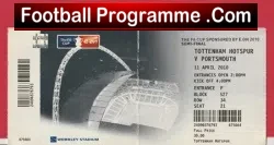 Tottenham Hotspur v Portsmouth 2010 – FAC S Final Ticket Wembley