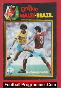 Wales v Brazil 1983 – Welsh Football Programmes