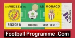 Widzew v AS Monaco 2000’s ? – Football Ticket