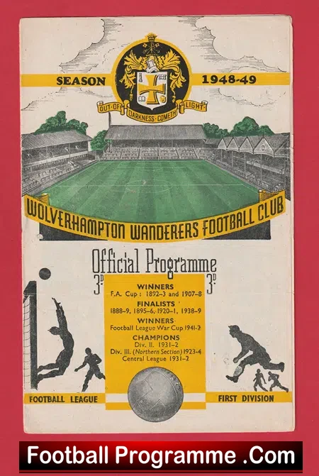 Wolves Wolverhampton v Arsenal 1949 – 1940s