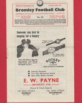 Bromley v Wimbledon 1956 – 1950s