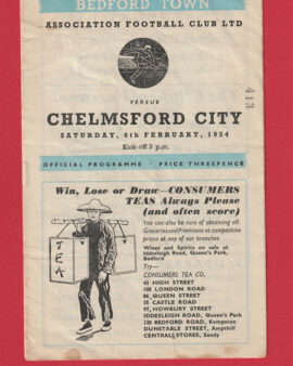 Bedford Town v Chelmsford City 1954 – 1950s