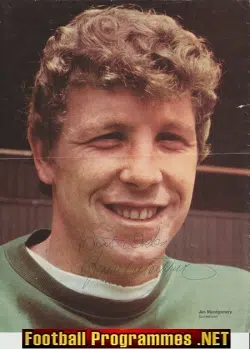 Sunderland Jim Montgomery Autograph Signed Picture 1970s