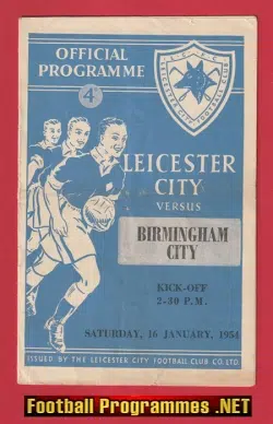 Leicester City v Birmingham City 1954