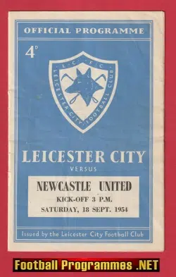 Leicester City v Newcastle United 1954