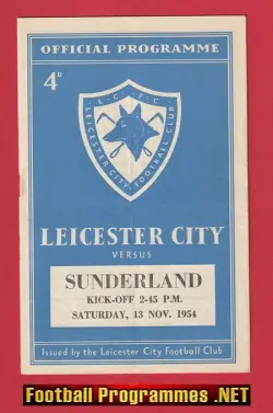 Leicester City v Sunderland 1954