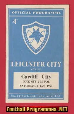 Leicester City v Cardiff City 1955 - 1950s