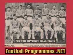 Walsall Football Club Multi Autographed SIGNED 1960s