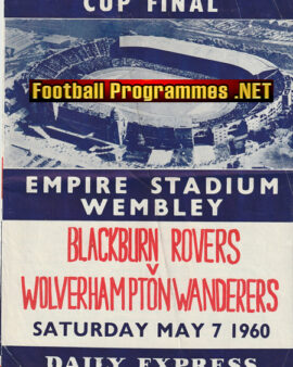 Blackburn Rovers v Wolves 1960 – FA Cup Final Song Sheet