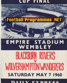 Blackburn Rovers v Wolves 1960 – FA Cup Final Song Sheet FAC