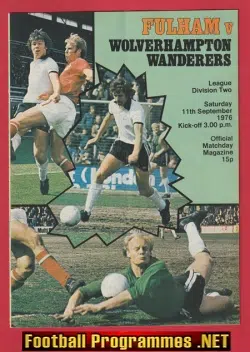 Fulham v Wolves 1976 - George Best + Bobby Moore