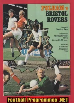 Fulham v Bristol Rovers 1976 - George Best Debut + Bobby Moore