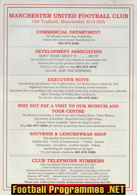 Manchester United v York City 1994 - Reserves Match + Beckham