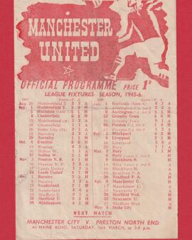 Manchester United v Blackburn Rovers 1946 – Man Utd 1940s