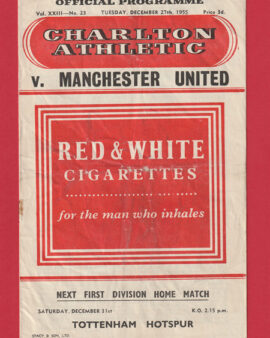 Charlton Athletic v Manchester United 1955 – Man Utd