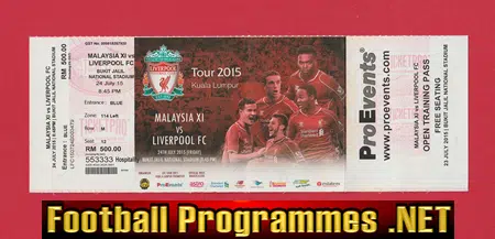 Malaysia v Liverpool 2015 – Football Ticket Kuala Lumpur