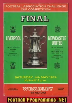 Liverpool v Newcastle United 1974 - FA Cup Final Wembley