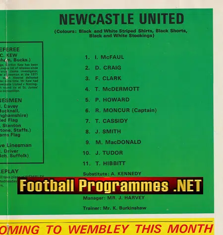 Liverpool v Newcastle United 1974 - FA Cup Final Wembley