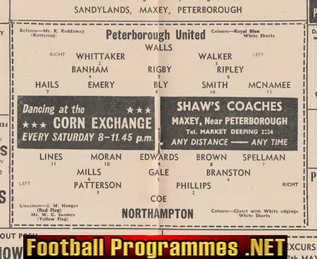 Peterborough United v Northampton Town 1961 - Senior Cup Final