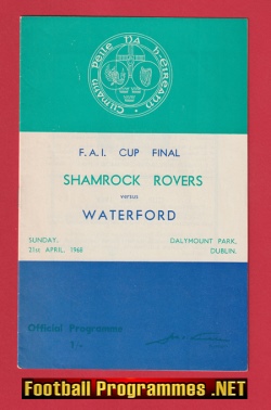 Shamrock Rovers v Waterford 1968 Irish Cup Final Dublin Ireland
