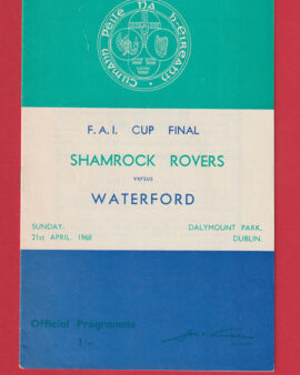 Shamrock Rovers v Waterford 1968 Irish Cup Final Dublin Ireland