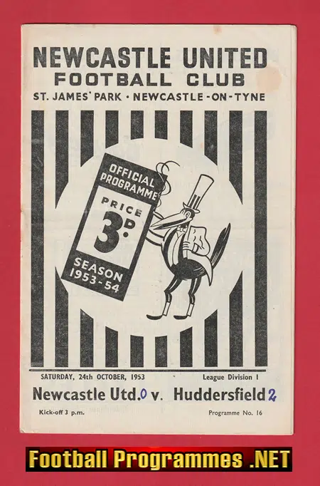 Newcastle United v Huddersfield Town 1953