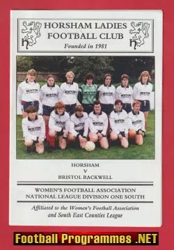 Horsham v Bristol Backwell 1992 - Womens Football