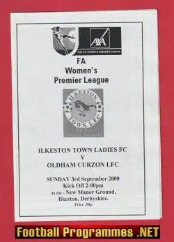 Ilkeston Town Ladies v Oldham Curzon 2000 - Womens Football