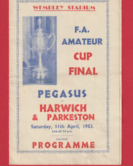 Pegasus v Harwich Parkeston 1953 – Amateur Cup Final Pirate