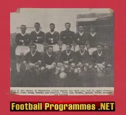 Manchester United Joe Carolan Autograph Autographed SIGNED 1950s
